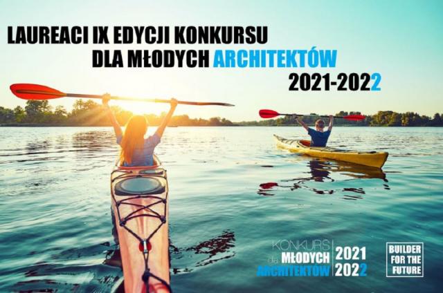 Grafika przedstawia Konkursu dla młodych architektów 2021-2022 