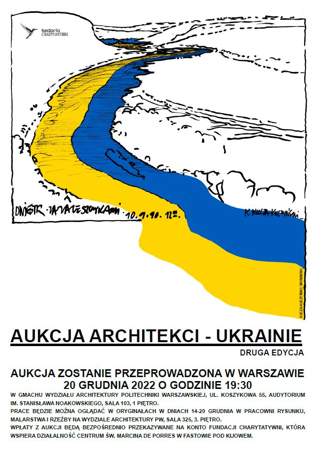 Plakat aukcji świątecznej 2023: Architekci Ukrainie